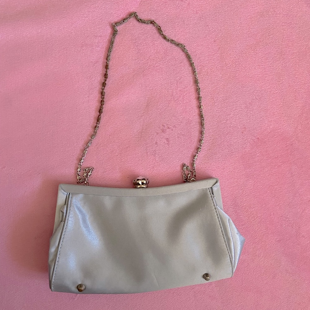 Vintage light blue clutch